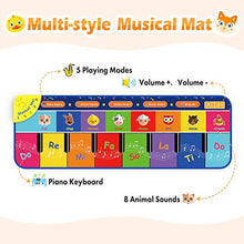 Load image into Gallery viewer, SAITCPRY Toddler Toys for 1-6 Year old Boys Girls, Piano Mat for Kids Gifts for 1-6 Year Old Boys Girls Musical Instruments for Toddlers Toys for 1-6 Year Old Girls Boys Christmas Xmas Gifts