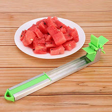 Load image into Gallery viewer, Upgrade Windmill Watermelon Cutter Premium Stainless Steel Watermelon Cubes Slicer Ergonomic Handle Tongs Creative Cutter Knife Corer Fruit Tools Kitchen Gadgets Best Kitchen Gifts Tool