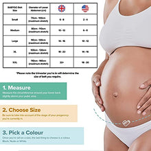 Load image into Gallery viewer, BABYGO 4 in 1 Pregnancy Support Belt Maternity & Postpartum Band - Relieve Back, Pelvic, Hip Pain, SPD & PGP >> inc Free 40 Page Pregnancy Book for Birth Preparation, Labour & Recovery >> M Black