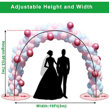 Load image into Gallery viewer, Eirdary Balloon Arch Stand with 100 Pcs Balloons,10 Ft Adjustable Balloon Arch Kit for Wedding Birthday Party Decorations
