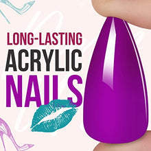Load image into Gallery viewer, Makartt Acrylic Nail Kit, Press On Nails Set Short Stiletto Nail Tips Full Cover Vivid Color 4pcs Nail Glues 1pcs Nail File with Case False Nail Kit, Nail Pump-Ups in Girls' Night Out 240pcs