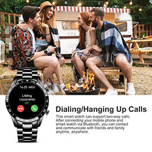 Load image into Gallery viewer, LIGE Smart Watch for Men Fitness Tracker Voice Call Answer Health Heart Rate Monitor for Android Phones iPhone Sports Watch Stainless Steel