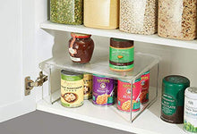 Load image into Gallery viewer, iDesign 70030EU Pantry Unit, Shelf Made of Durable Plastic and Metal, Practical Storage Organiser for Food, Kitchen Accessories and Utensils, Clear/Silver, 30.5cm x 25.4cm x 15.2cm