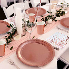 Load image into Gallery viewer, iZoeL Rose Gold Party Decorations Supplies for 16Guests Tableware Bunting Curtain Tablecloth Plates Napkins Cups Straws Balloon Birthday Wedding Hen Party Anniversary