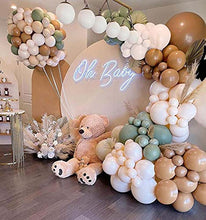 Load image into Gallery viewer, WINAROI Green Balloon Arch Garland Kit,108pcs Green Balloons ,Gold Balloons Coffee Balloons and Ivory White Balloons for Birthday Party, Baby Showers,Graduation Ceremony and Wedding
