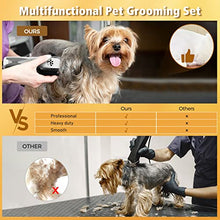 Load image into Gallery viewer, Dog Clippers with 24V Powerful Motor, Plug-in & Quiet Professional Dog Hair Trimmer, Pet Grooming Clippers, Dog Grooming Kit with 8 Comb Guides for Thick Coats Dogs Cats Horse