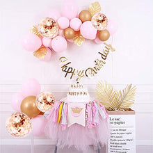 Load image into Gallery viewer, Valentines Day Decorations Pink Balloon Arch Kit 117PCS 5M Latex Balloon Garland Kit with Rose Gold Pink Balloons Confetti Balloons Metallic Balloons Valentines Balloon Garland for Valentines Party