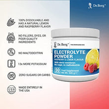 Load image into Gallery viewer, Dr. Berg's Electrolyte Powder - Keto Electrolytes Energy Drink Powder Supplements - Vegan NO Maltodextrin or Sugar, No Ingredients from China, Amazing Raspberry Lemon Flavor 50 Servings
