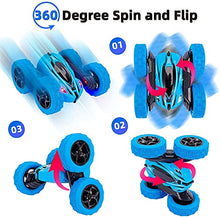 Load image into Gallery viewer, RC Cars Stunt Car Toy, 2.4 GHz RC Racing Trucks Off Road, Rc Truck with Led Headlights, 4WD Double Sided 360° Spins & Flips Crawler Toys for Kids