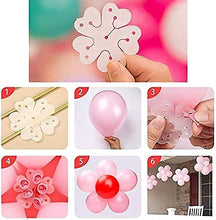 Load image into Gallery viewer, iZoeL Rose Gold Balloon Arch Garland Kit for Girl Woman Birthday Party Decoration with Tape Strips Tie Tools Flower Clips Latex Confetti Foil Star Balloon - Anniversary Celebration Supplies