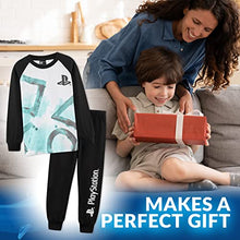 Load image into Gallery viewer, PlayStation Boy Pyjamas, 100% Cotton Long Sleeve Children Nightwear with Official Logo Black PJ Joggers, Gaming PJs for Boys Girls Teens, Birthday Gift Idea for Gamers (9-10 Years)