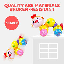 Load image into Gallery viewer, CubicFun Baby Toys 6 Months Plus Musical Press and Go Inchworm Toy with Light up Face Caterpillar Crawling Newborn Toddler Toys for 6 8 9 10 12 Month Babies Toys for 1 2 Year Old Girls Boys