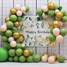 Load image into Gallery viewer, Party Balloons Arch Kit Green Birthday Decoration Party Balloons Garland Latex Confetti Gold ballon for Women Lady Birthday Wedding Decoration
