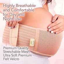Load image into Gallery viewer, Pregnancy Support Belt - Soft & Breathable Pregnancy Belly Band - Maternity Belt Pregnancy Support Girdle - Pregnancy Bump Support Band - Pregnancy Belt Support Back Brace (Classic Ivory, X-Large)