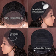 Load image into Gallery viewer, Style Icon Lace Front Wigs Human Hair Wigs for Women Curl Wigs Deep wave 9A Brazilian virgin hair 150% Density (13x4 Lace 18 Inch, NATURAL)