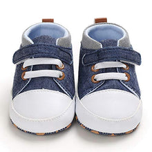 Load image into Gallery viewer, MASOCIO Baby Boy Shoes Infant Toddler First Walking Trainer Prewalker Blue 3-6 Months