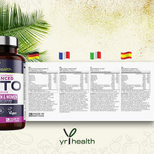 Load image into Gallery viewer, Keto Diet Pills - Max Strength Weight Loss Complex for Men & Women - MCT Oil, Green Tea, Bio-Cultures, Vitamins & Minerals, Carbohydrates & Fatty Acids Metabolism – 60 Vegan Capsules - Made in The UK