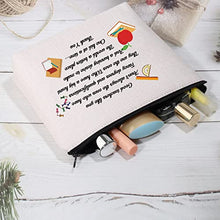 Load image into Gallery viewer, BNQL Teacher Appreciation Gifts Makeup Pouch Thank You Teacher Gifts from Student Teacher Cosmetic Bag Zipper Travel Toiletry Bag (Teacher Bag)