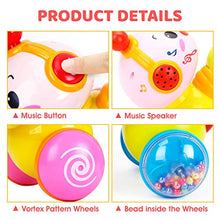 Load image into Gallery viewer, CubicFun Baby Toys 6 Months Plus Musical Press and Go Inchworm Toy with Light up Face Caterpillar Crawling Newborn Toddler Toys for 6 8 9 10 12 Month Babies Toys for 1 2 Year Old Girls Boys