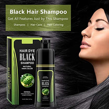 Load image into Gallery viewer, Natural Black Hair Shampoo, 250ml White Hair Removal Dye Hair Coloring Shampoo Instant Hair Dye Shampoo for Men and Women(250ml)