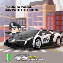 Load image into Gallery viewer, DEERC Remote Control Car,Transform Police Toy Cars,1:18 Scale Deformation RC Robot Vehicle with One Button Transforming,360 Degree Drifting,LED Lights,Great Toys Gift for Kids Boys & Girls