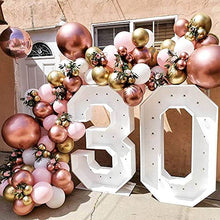 Load image into Gallery viewer, Thinbal Balloon Garland Arch Kit, 98pcs Rose Gold Balloon Arch kit, Rose Gold,Gold Metallic balloons Pink White Latex Balloons for Girls Womens Birthday Baby Shower Wedding Bridal Party Decorations