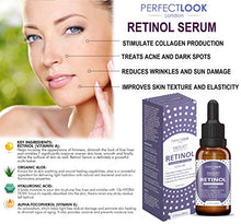 Load image into Gallery viewer, Retinol Serum High Strength with Hyaluronic Acid - FACELIFT SPECIALIST by PERFECT LOOK LONDON. Professional Anti Ageing and Anti Wrinkle for Face. Treats Acne Scars, Fine Lines and Dark Circles