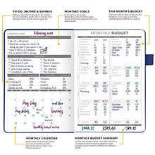 Load image into Gallery viewer, Clever Fox Budget Planner - Expense Tracker Notebook. Monthly Budgeting Journal, Finance Planner & Accounts Book to Take Control of Your Money. Undated - Start Anytime. A5 Size, Dark Blue Hardcover