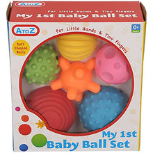Load image into Gallery viewer, A to Z 61017 My First Baby Multi Textured Sensory Soft Balls, multicolor