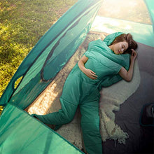 Load image into Gallery viewer, Humanoid Single Sleeping Bag Sleeping Bag for Outdoor Camping Backpacking Travel Hiking Lazy Bag with Zipper Arm Holes (Color : Yellow)