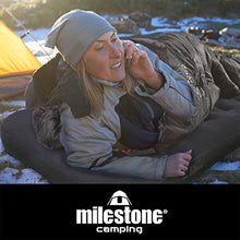 Load image into Gallery viewer, Milestone Camping Flocked Airbeds / Single Or Double Bed Size / Easy Inflate & Deflate / Weatherproof / Great For Camping, Festivals, Sleepovers & Family Gatherings