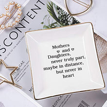 Load image into Gallery viewer, Ueerdand Gift for Mom from Daughter, Mother's Day, Christmas, Thanksgiving, Birthday Gift for Mother and Daughter Ceramic Ring Dish Decorative Jewelry Tray