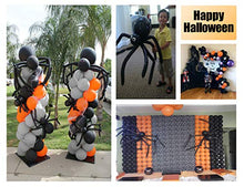 Load image into Gallery viewer, Conleke Halloween Balloon Garland Arch kit 175 Pieces with Halloween Spider Web Black Orange Gray Balloons Spider Balloons for Halloween Day Party Decorations