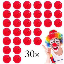 Load image into Gallery viewer, Xinlie 30 pieces Red Foam Nose Circus Clown Nose Clown Nose Foam Red Nose Day Party Red Clown Nose Foam Clown Nose in Red for Carnival Carnival Or Other Theme Parties | Diameter About 5cm |