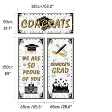 Load image into Gallery viewer, TUPARKA 2022 Graduation Banner with 15Pcs Graduation Party Balloons, Congrats Banner Grad Backdrop for Graduation Party Decorations 2022