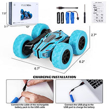 Load image into Gallery viewer, Remote Control Car, 4WD Rc Stunt Car Toys, 360°Flips Double Sided Rotating Vehicles with Sharp Headlights, 2.4GHz Music Christmas Car Toy for 6 7 8 9 10 Years Old Boys