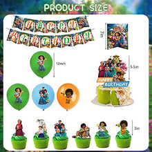 Load image into Gallery viewer, Encanto Birthday Party Decorations Encanto Party Supplies - Happy Birthday Banner,Balloons,Cake Topper Cupcake Toppers for kids birthday