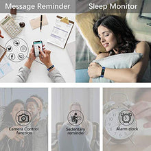 Load image into Gallery viewer, Smart Watch, Fitness Tracker, Smart Bracelet, IP67 Waterproof Fitness Watch with Heart Rate Monitor Music Control function Sleep Monitor for Women Men