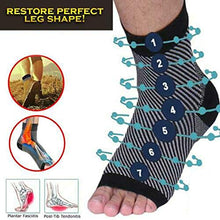 Load image into Gallery viewer, 6 Pairs Dr Sock Soothers Socks Anti Fatigue Compression Foot Sleeve Support Brace Sock (S/M)