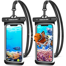 Load image into Gallery viewer, UNBREAKcable Waterproof Phone Case,2-Pack IPX8 Universal Waterproof Phone Pouch Dry Bag for iPhone 13 12 11 Pro Max XR X XS SE 2020 8 Plus Samsung S22 Ultra S21 S10 S9 Huawei P40 P20 Mate 40 up to 7"