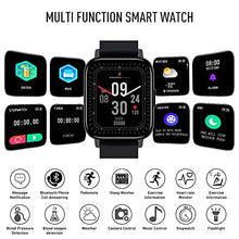 Load image into Gallery viewer, LEMFO Smart Watch, Fitness Tracker with Bluetooth Answer and Make Calls, Smart Watch for Men with Blood Pressure, Blood Oxygen and Sleep Monitor,1.69 inch Touch Screen, Step Counter Watch,Black
