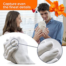 Load image into Gallery viewer, Hand Casting Kit - All-in-One Hand Moulding Kit - Unique Gifts for Couples - Keepsake Pottery Wedding Gifts, Anniversary Gifts for Her and Him - Holding Hands Casting Kit - Niimo