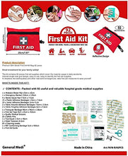 Load image into Gallery viewer, Mini First Aid Kit, 92 Pieces Small First Aid Kit - Includes Emergency Foil Blanket, Scissors for Travel, Home, Office, Vehicle, Camping, Workplace & Outdoor (Red)