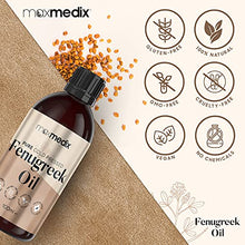 Load image into Gallery viewer, Fenugreek Oil 100ml - Pure Cold Pressed Fenugreek Extract Oil for Skin, Body, Nails & Hair - Fenugreek Essential Oil for Beard Growth, Hair Growth & Toned Skin - Vegan Friendly - for Both Women & Men