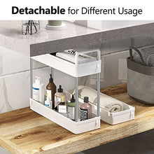 Load image into Gallery viewer, SOLEJAZZ 3-Tier Storage Trolley Cart Slide-out Slim Rolling Utility Cart Mobile Storage Shelving Organizer for Kitchen, Bathroom, Laundry Room, Bedroom, Narrow Places, Plastic,White