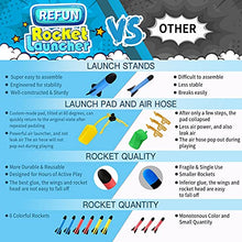 Load image into Gallery viewer, REFUN Toy Rocket Launcher for Kids with 6 Foam Rockets and Toy Air Rocket Launcher, STEM Gift for Boys and Girls Ages 3 Years and Up, Christmas Xmas Easter Egg Gifts Fun Outdoor/ Indoor Toy for Kids