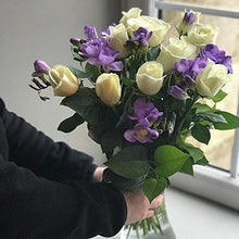 Load image into Gallery viewer, Clare Florist Breathtaking Amethyst Bouquet with FREE Next Day Delivery - Rose and Freesia Fresh Flowers Perfect for Birthdays, Anniversaries and Thank You Gifts