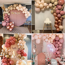 Load image into Gallery viewer, Balloon Arch Garland Kit, Blush Nude Apricot Double-Stuffed Latex Party Balloons for Retro Boho Wedding Baby Shower Bridal Engagement Anniversary Birthday Decorations…
