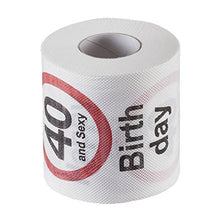 Load image into Gallery viewer, GOODS+GADGETS Funny Birthday Toilet Paper Toilet Paper Birthday Decoration Gift Item (40th birthday)