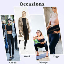 Load image into Gallery viewer, Gnpolo Womens Black High Waisted Leggings Plus Size Soft Tight Slim Tummy Control Yoga Pants